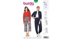 Střih Burda 6283 - Jednoduché kalhoty s pasem do gumy