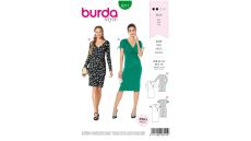 Střih Burda 6211 - žerzejové šaty