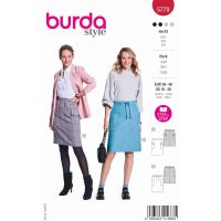 Střih Burda 5779 - Rovná sukně, sukně s gumou v pase