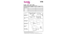 Střih Burda 5786 - Tričko s gumou v pase