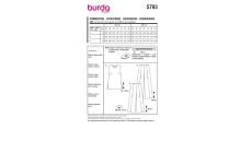 Střih Burda 5793 - Top bez rukávů, tunika, volné kalhoty se sklady