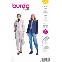 Střih Burda 5799 - Sako, propínací bunda, prošívaná bunda