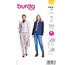 Střih Burda 5799 - Sako, propínací bunda, prošívaná bunda