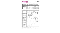Střih Burda 5894 - Volné šaty, kaftan, tunika