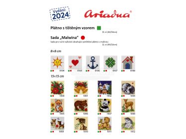 Katalog křížkových stehů Ariadna 2024