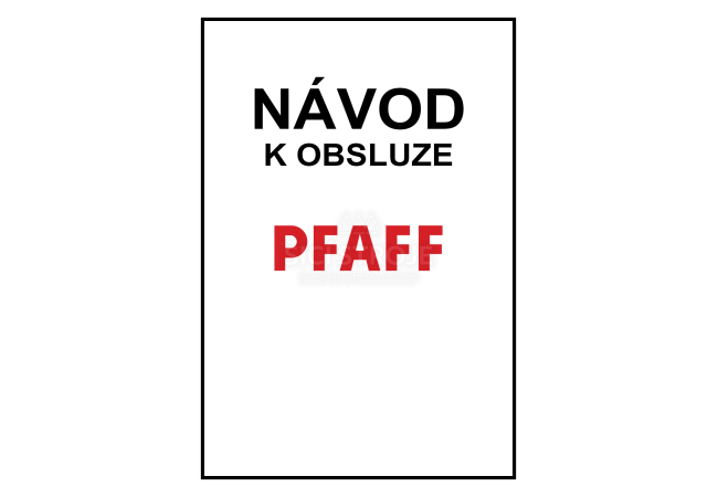 Návod, manuál na Pfaff Admire 1000