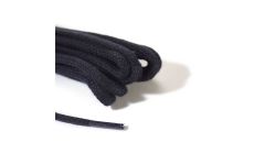 Šňůrové tkaničky 5 mm, 60 cm, černé
