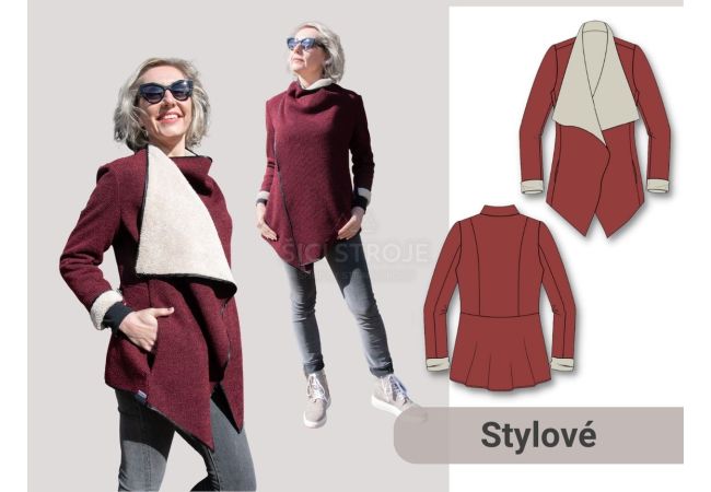 Střih Beata dámský cardigan 170 cm