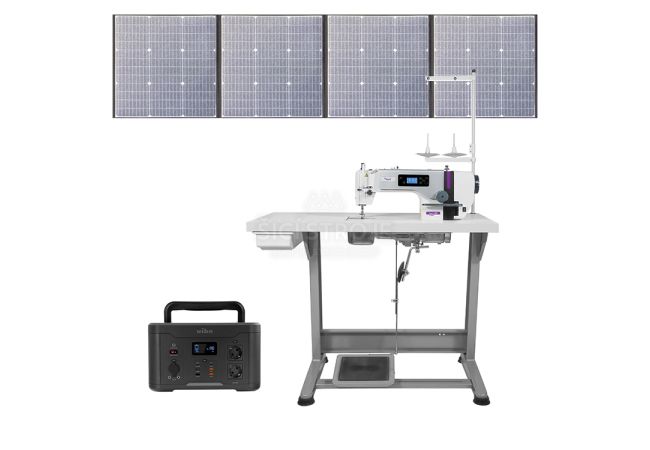 Průmyslový šicí stroj s fotovoltaikou ALPHA TRONIC 3 SET