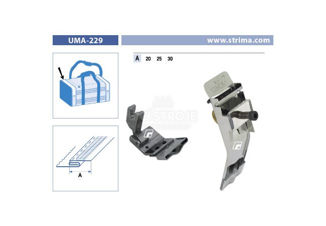 Zakladač pro šicí stroje UMA-229 20