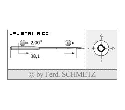 Strojové jehly pro průmyslové šicí stroje Schmetz 134-35 CL 130