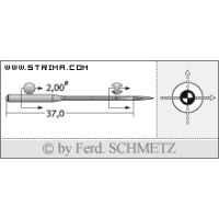 Strojové jehly pro průmyslové šicí stroje Schmetz 149X7 SUK 70