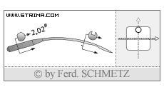 Strojové jehly pro průmyslové šicí stroje Schmetz 1717 TP 80