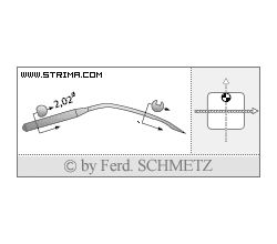 Strojové jehly pro průmyslové šicí stroje Schmetz 2140 TP SES 65