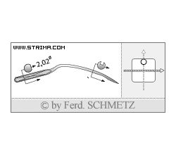 Strojové jehly pro průmyslové šicí stroje Schmetz 251 EU 70