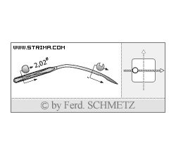 Strojové jehly pro průmyslové šicí stroje Schmetz 251 LG 70