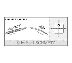 Strojové jehly pro průmyslové šicí stroje Schmetz 251 SES 65