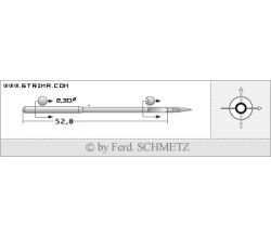 Strojové jehly pro průmyslové šicí stroje Schmetz 328 (R) 180