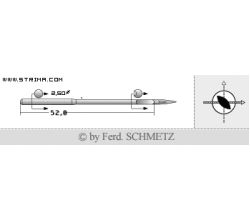 Strojové jehly pro průmyslové šicí stroje Schmetz 328 LL 200