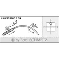 Strojové jehly pro průmyslové šicí stroje Schmetz 4117 90