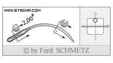 Strojové jehly pro průmyslové šicí stroje Schmetz 4117100