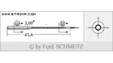 Strojové jehly pro průmyslové šicí stroje Schmetz 62X59 130