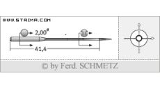 Strojové jehly pro průmyslové šicí stroje Schmetz 933110
