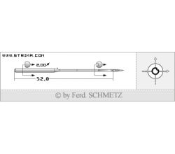 Strojové jehly pro průmyslové šicí stroje Schmetz SY 8160 CL FEK 110