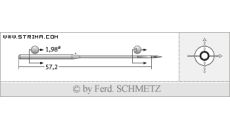 Strojové jehly pro průmyslové šicí stroje Schmetz SY 8168 120