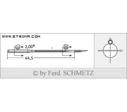 Strojové jehly pro průmyslové šicí stroje Schmetz 71 L 140
