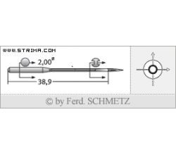 Strojové jehly pro průmyslové šicí stroje Schmetz 4463-35 BLUK. 120