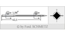 Strojové jehly pro průmyslové šicí stroje Schmetz 14 SP 150
