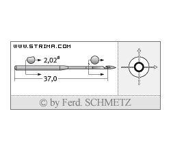 Strojové jehly pro průmyslové šicí stroje Schmetz 29-C-151 130