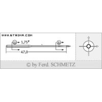 Strojové jehly pro průmyslové šicí stroje Schmetz TQX7 SPI 100