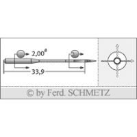 Strojové jehly pro průmyslové šicí stroje Schmetz 265 SPI 80