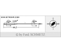 Strojové jehly pro průmyslové šicí stroje Schmetz 190 LR 180