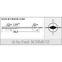 Strojové jehly pro průmyslové šicí stroje Schmetz 135X16 NW 140