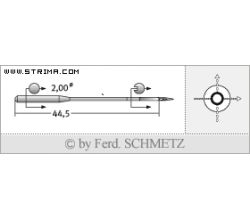 Strojové jehly pro průmyslové šicí stroje Schmetz 190 (R) 140