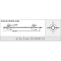 Strojové jehly pro průmyslové šicí stroje Schmetz TQX9 125