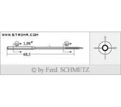 Strojové jehly pro průmyslové šicí stroje Schmetz 332 LG 180
