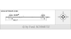 Strojové jehly pro průmyslové šicí stroje Schmetz 2331 F EXT.LG 160