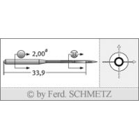 Strojové jehly pro průmyslové šicí stroje Schmetz 1373 H 110